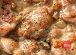 奶油口蘑炖鸡的做法图解8