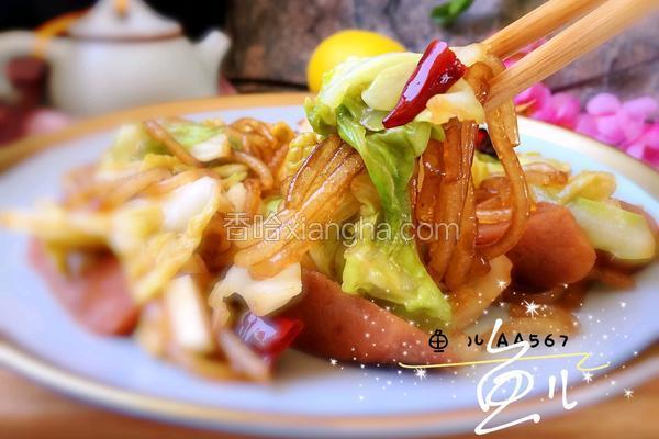 卷心菜炒粉条