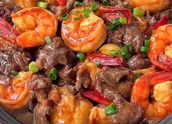 牛肉虾仁豆腐煲