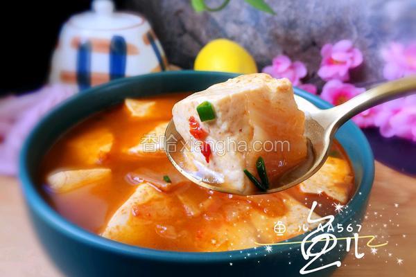 辣白菜豆腐汤
