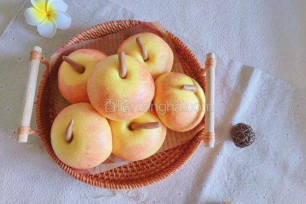 苹果豆沙包
