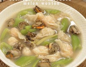 扇贝烧丝瓜馄饨[图]