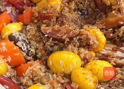 板栗腊肠焖饭的做法图解5