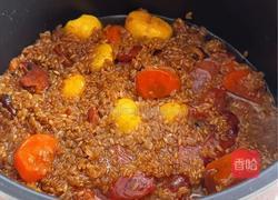 板栗腊肠焖饭的做法图解7