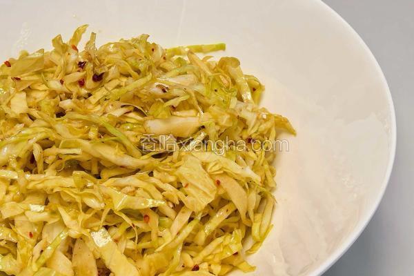 凉拌包菜丝，甘蓝丝