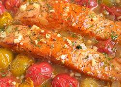 黑松露番茄三文鱼