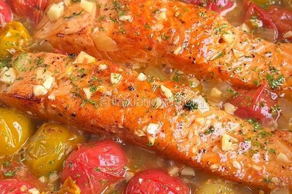 黑松露番茄三文鱼