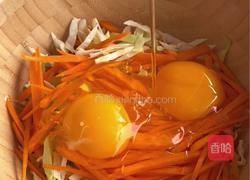 菠菜虾仁烤蛋饼的做法图解3