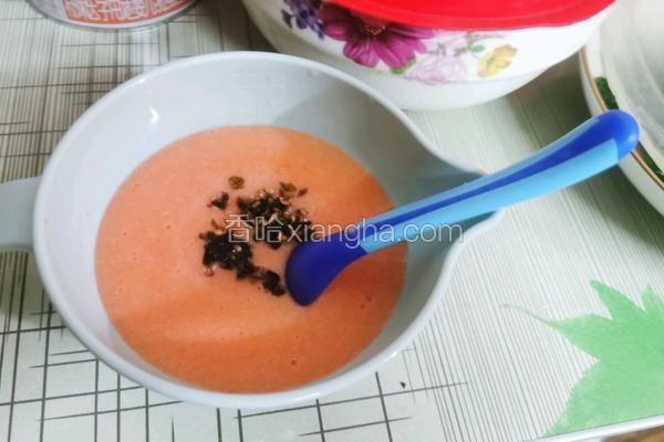 大虾胡萝卜米糊