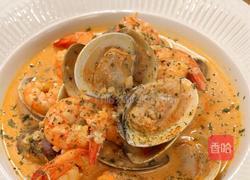 蒜香奶油焗海鲜的做法图解8