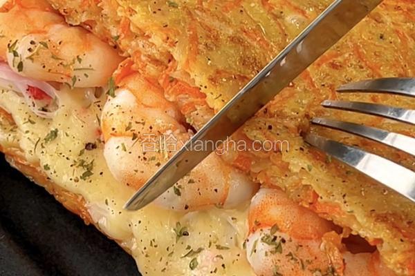 土豆虾仁三明治