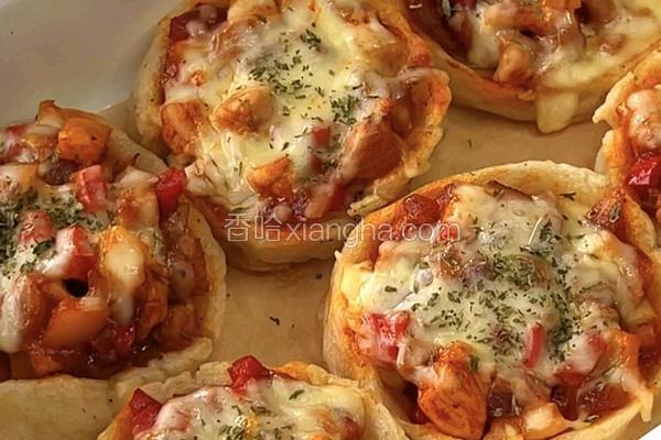 芝士鸡肉土豆塔