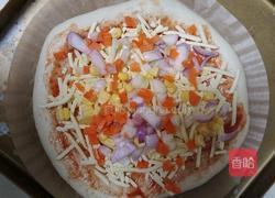 芝士培根披萨的做法图解11