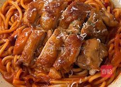 辣奶油黑松露鸡排意面的做法图解8