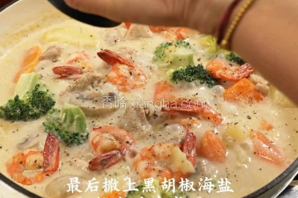 黑松露日式奶油炖菜