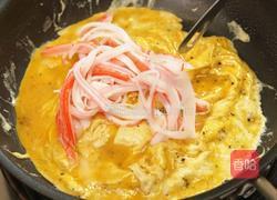 蟹柳滑蛋三明治的做法图解5