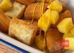 黑松露菠萝油条虾的做法图解5