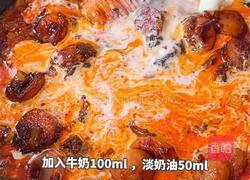 黑松露辣奶油烤肠乌冬面的做法图解5