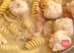 奶油虾滑意面的做法图解6