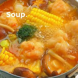 虾滑时蔬菌菇汤的做法[图]