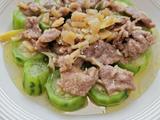 干贝瘦肉蒸丝瓜的做法[图]