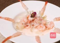 加拿大北极虾生虾莲花盏的做法图解6