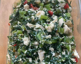 茼蒿豆腐[图]