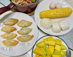 清冰箱，早起煮早餐🥣 清面条，挞皮，豆沙，肠仔[图]
