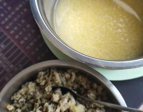 午饭，苞谷珍+菜疙瘩[图]