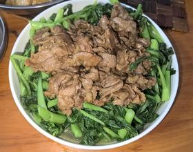 牛肉炒菜心[图]