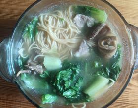 早餐瘦肉生菜面条[图]
