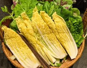 鸡汤烫素菜[图]
