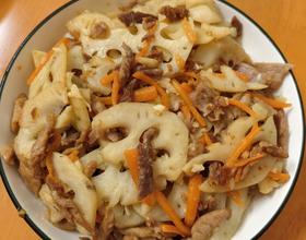 好吃的瘦肉炒藕片！鲜香脆爽！[图]