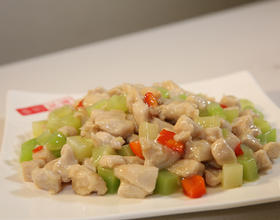 青笋炒鸡丁[图]