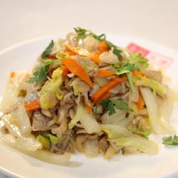 白菜炒鲜蘑的做法[图]