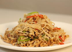 金针菇炒肉丝